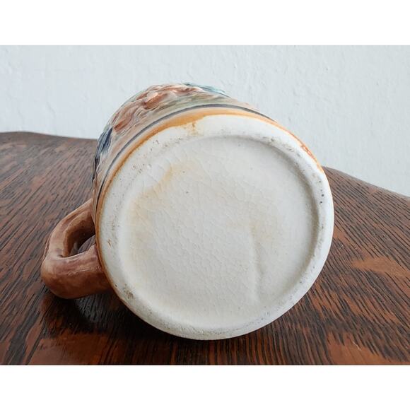 Vintage Relief Mold German Beer Stein Miniature Mug – Soldier Scene – 2.5 in - Picture 6 of 7